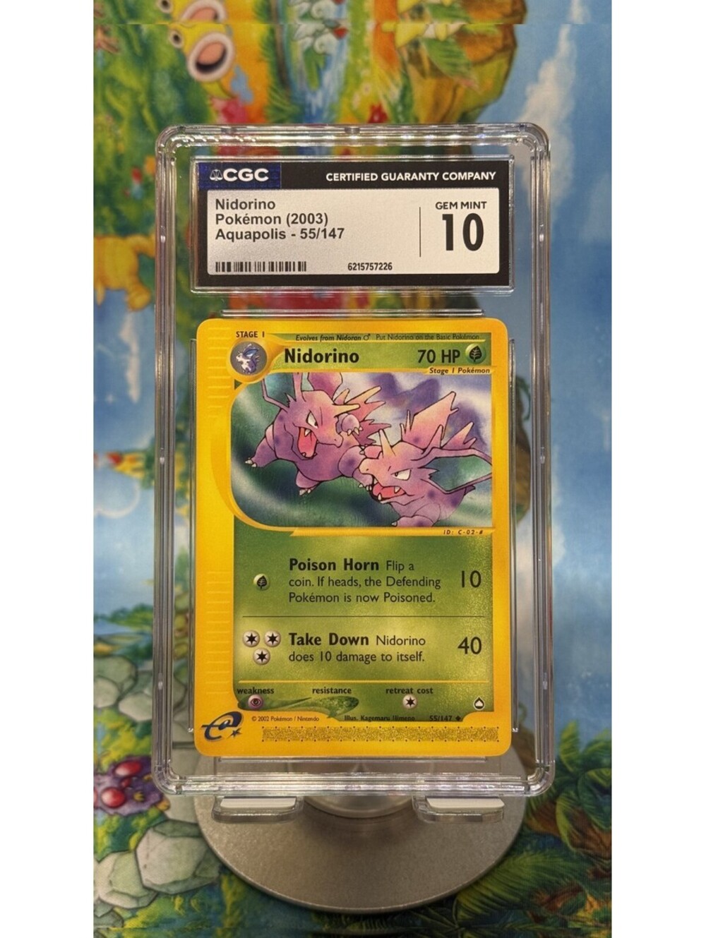 Nidorino Aquapolis 55/147 2003 English CGC 10